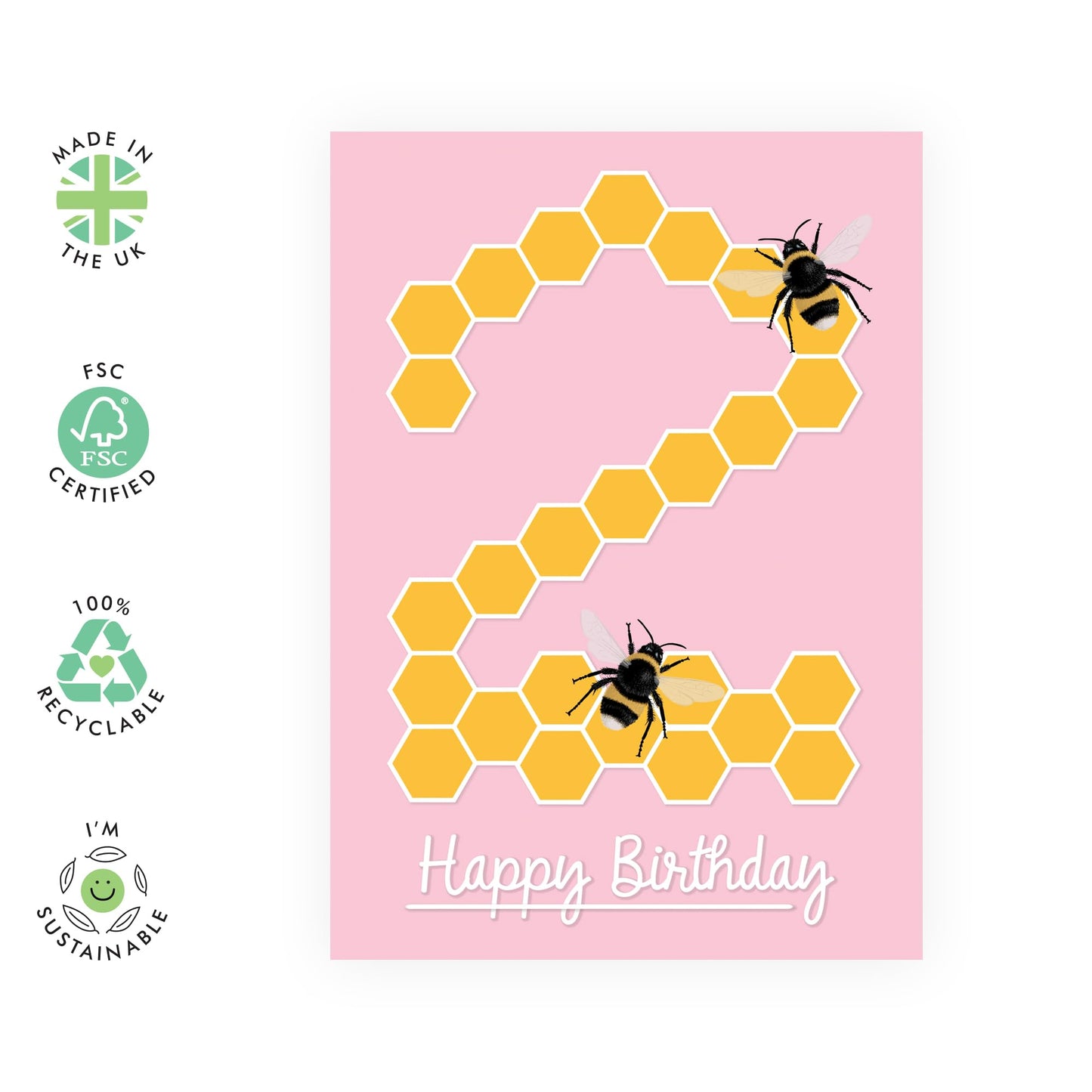 2 Year Old Birthday Card For Boys Girls - Happy Birthday Card Age Two - Milestone Baby Card Second Bday - Gifts For Kids Son Daughter Niece Nephew - Comes With Fun Stickers - By Central 23
