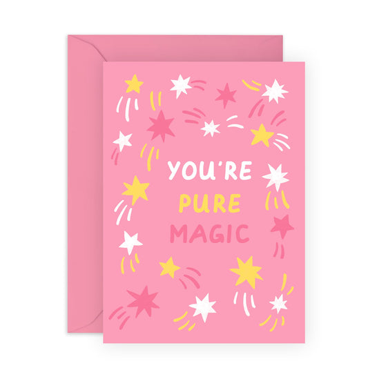 Congratulations Greeting Cards For Women - Pure Magic Stars - Greeting Cards For Her - Daughter - Graduation Promotion, Passing Driver's Test - Comes With Stickers - By Central 23