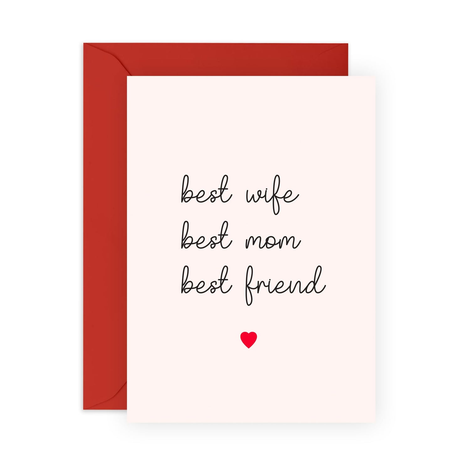 Central 23 Wedding Anniversary Card For Wife - Best Wife Mom Friend - Sweet Gift For Her - Valentine's Day Card For Women - Comes With Stickers
