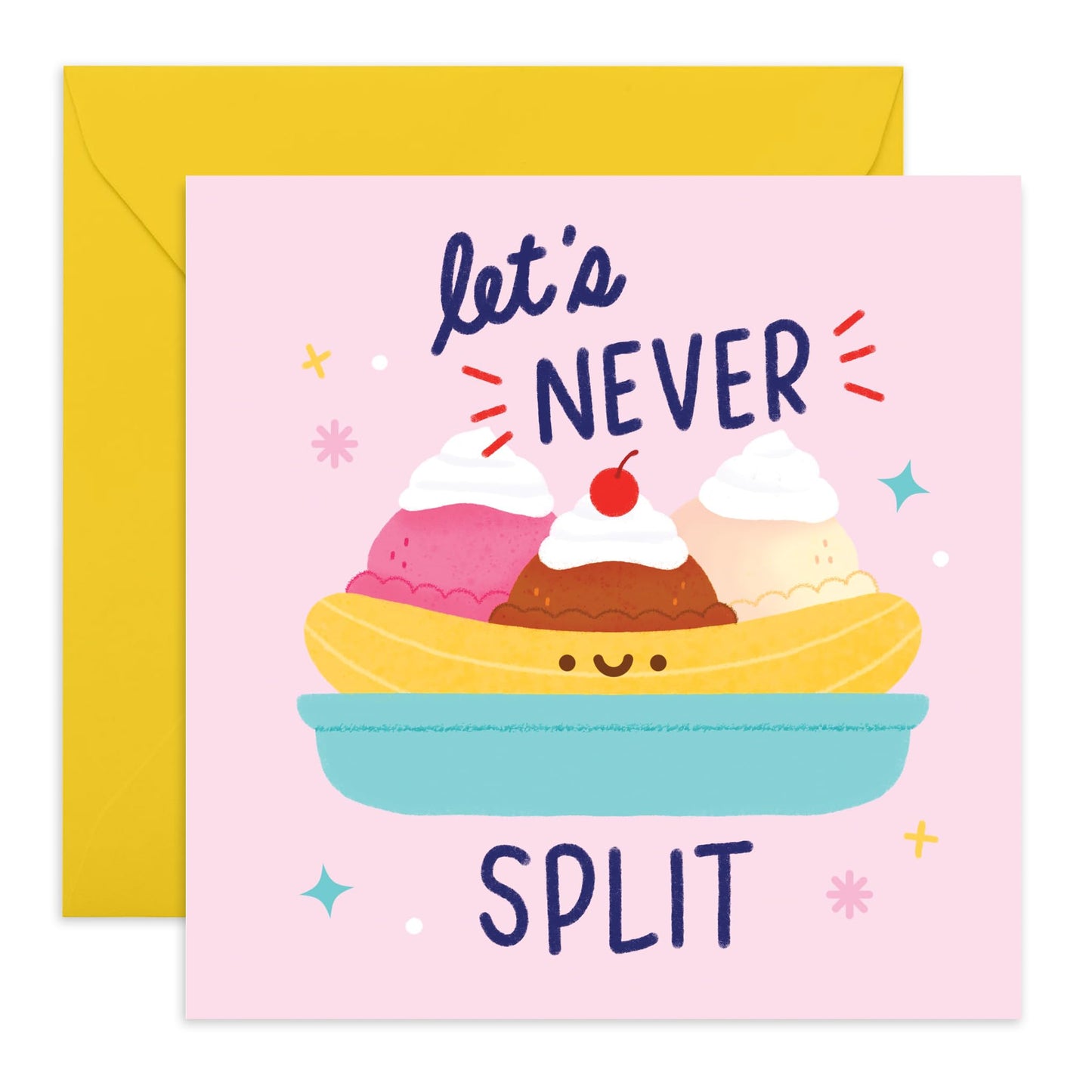 Anniversary Cards For Wife Husband - Split - Funny Valentines Cards For Boyfriend Girlfriend - Romantic Card - Wedding Anniversary Card For Couple - Comes With Stickers By Central 23