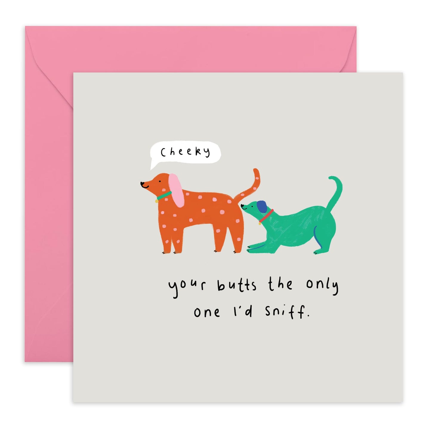 Hilariouis Dogs Anniversary Card - 'Bum Sniffer' - Gifts for Wife, Husband, Girlfriend, Boyfriend, Him, Her, Partner, Married Couples, Spouse, Darling, Other Half - Smell As* - Comes with Fun Stickers