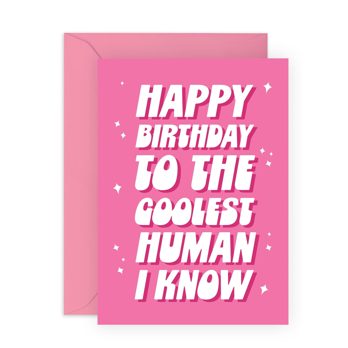 Wife Birthday Card - The Coolest Human I Know - Daughter Birthday Card From Dad - Sweet Mum Birthday Card - Happy Birthday Card For Girlfriend - Comes With Fun Stickers By Central 23