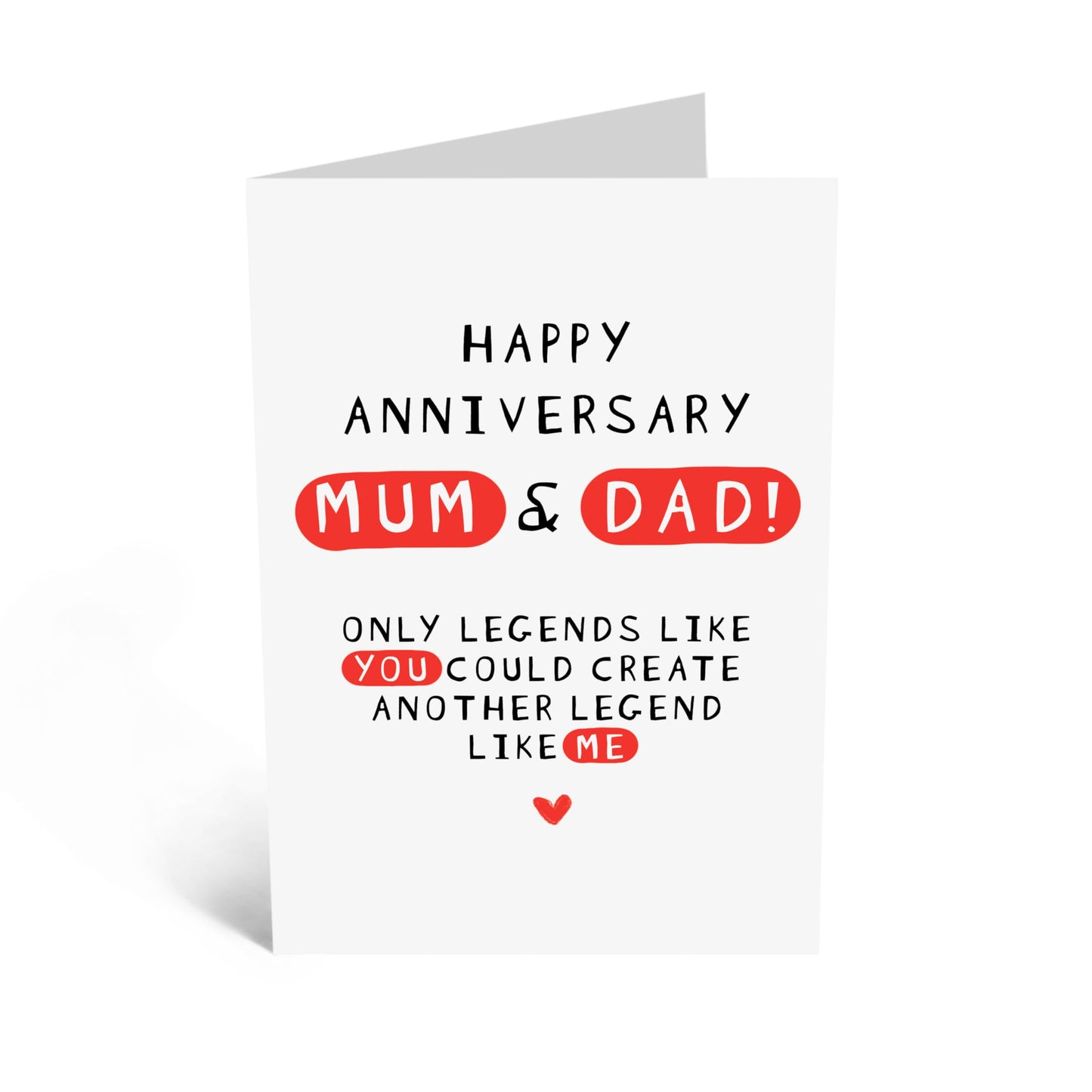 Anniversary Card - 'LEGENDS LIKE YOU' - Perfect for Celebrating Love with a Touch of Humor - Ideal for Couples - Gifts For Mums Dads Mummy's Daddy's Mothers Fathers - Comes With Stickers By Central 23