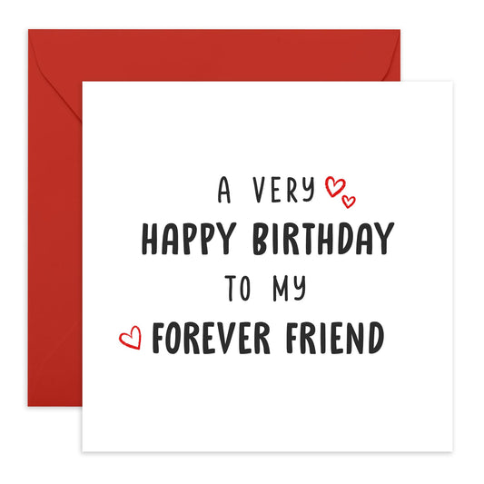 Friends Birthday Card - Happy Birthday Cards For Best Friends - Sweet Greeting Cards For Him Her - Gifts For Men Women - Comes With Stickers By Central 23