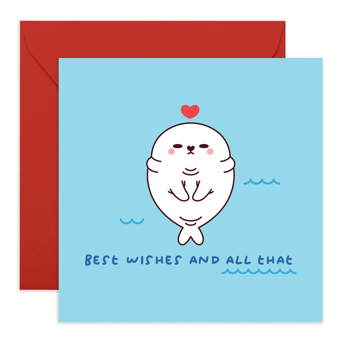 Birthday Card with a Cute Seal - 'Lazy Seal Best Wishes' - Gifts for Friends, Besties, BFF,Girlfriends, Sister, Sis, Bruv, Mate, Colleagues, Co-worker, Cousin - Sincerely - Comes with Fun Stickers