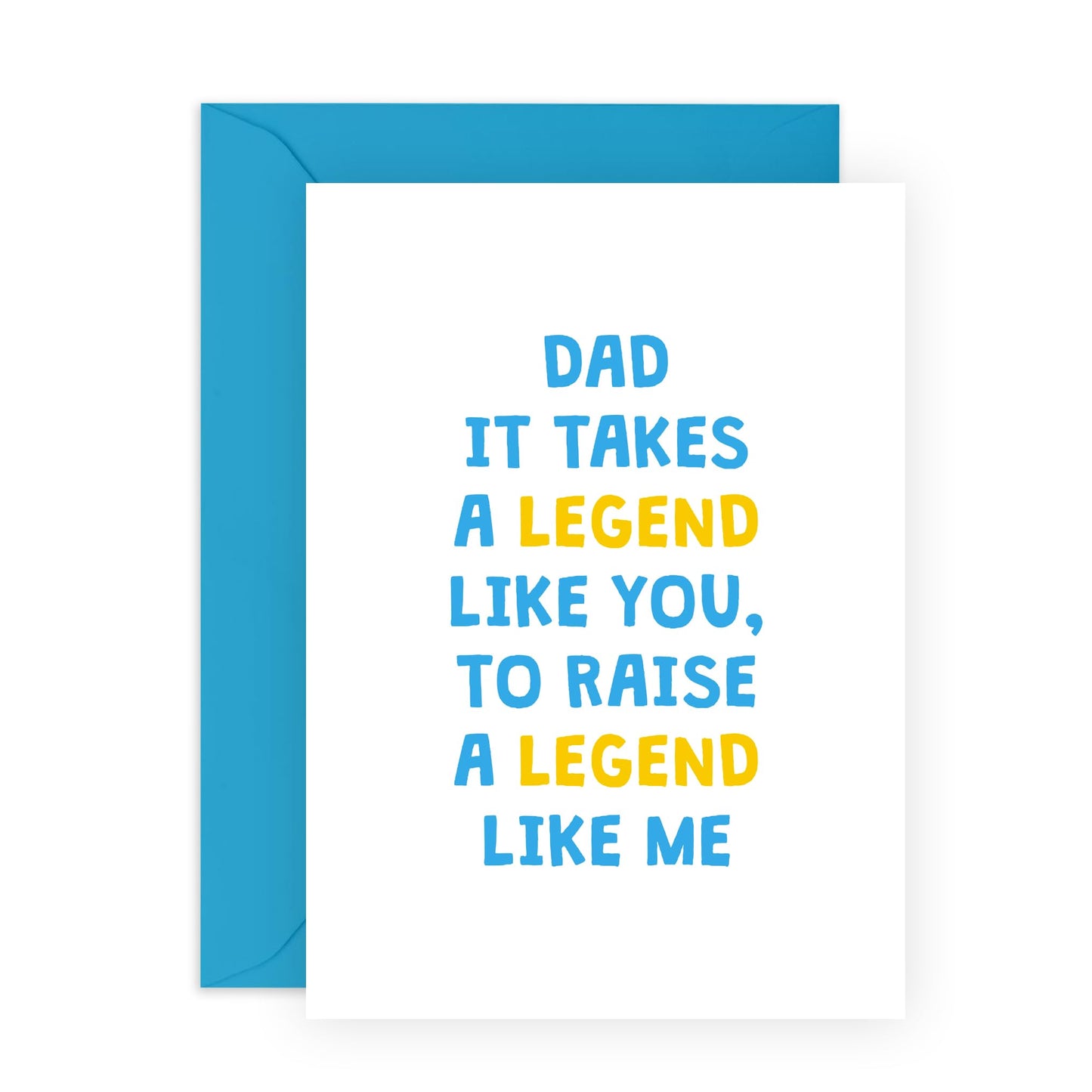 Birthday Cards For Dad Jokes Sarcasm - It Takes A Legend Like You To Raise A Legend Like Me - Hilarious Father's Day Card For Dad - Gifts For Men Pop Daddy - Comes With Fun Stickers By Central 23