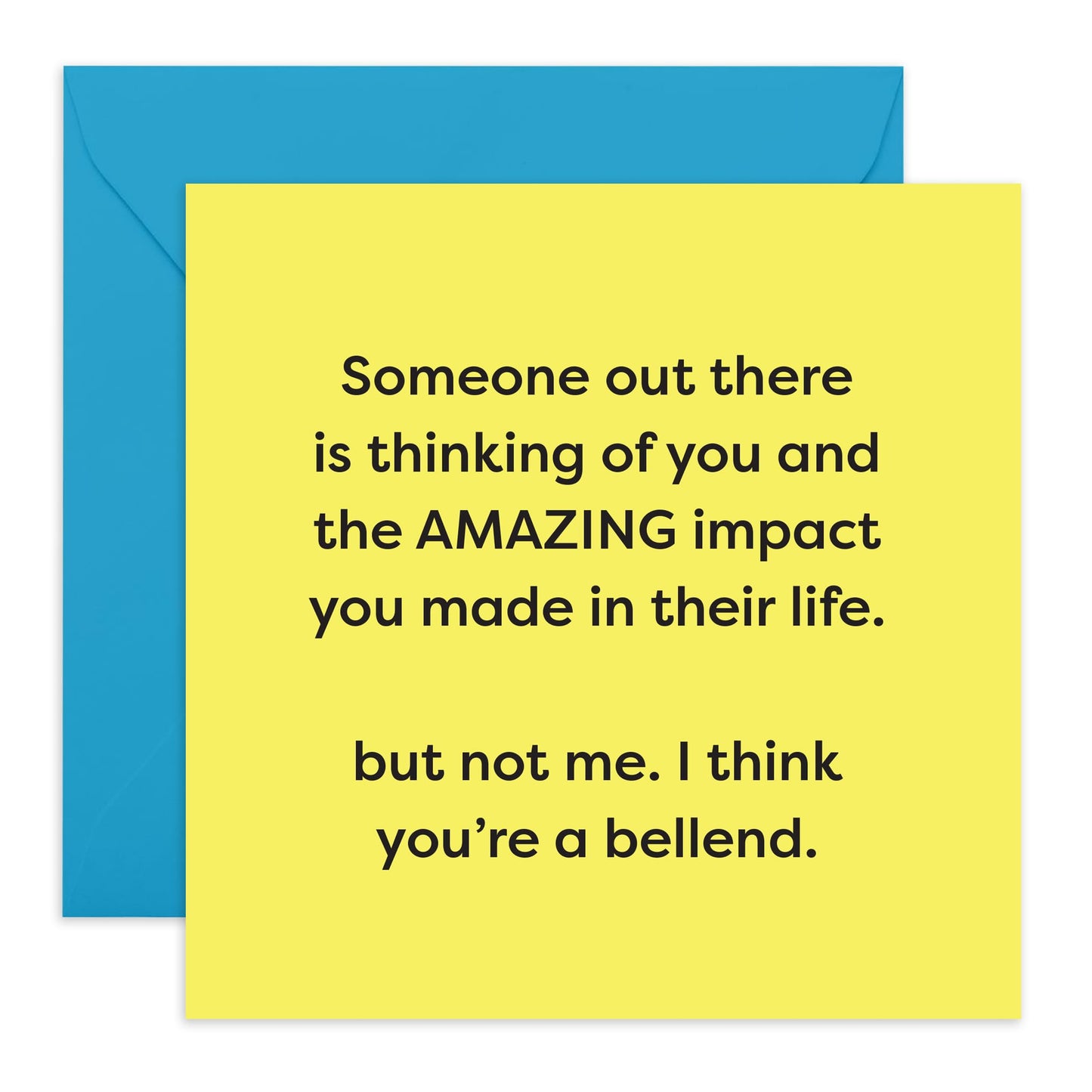 Funny Boyfriend Birthday Card - I Think You're A Bellend - Raunchy Valentines Card For Husband Wife Partner - Birthday Card For Wife - Humourous Gifts For Him Her - Comes With Stickers By Central 23