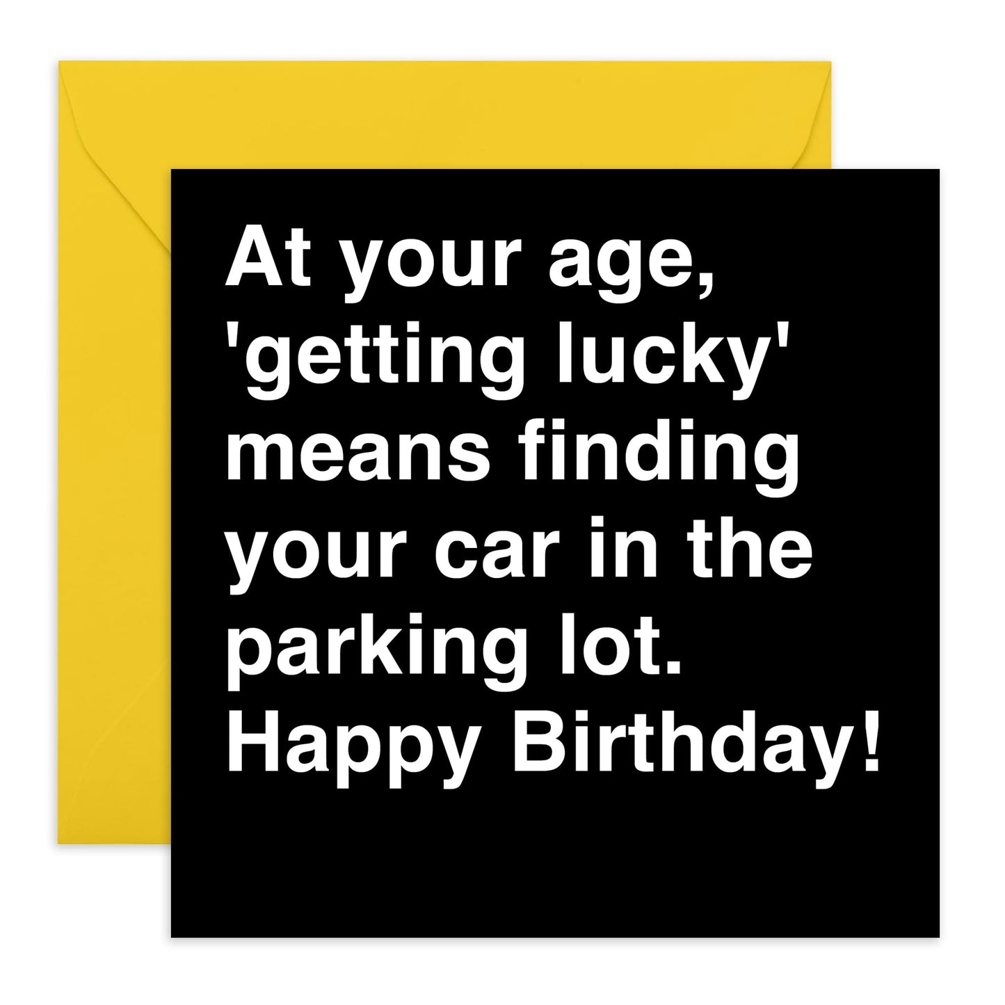Wife Birthday Card - Funny Mum Birthday Cards - Finding Your Car In The Parking Lot - Best Friend Birthday Cards For Men Women - Gifts For Her Dad Husband - Comes With Stickers By Central 23