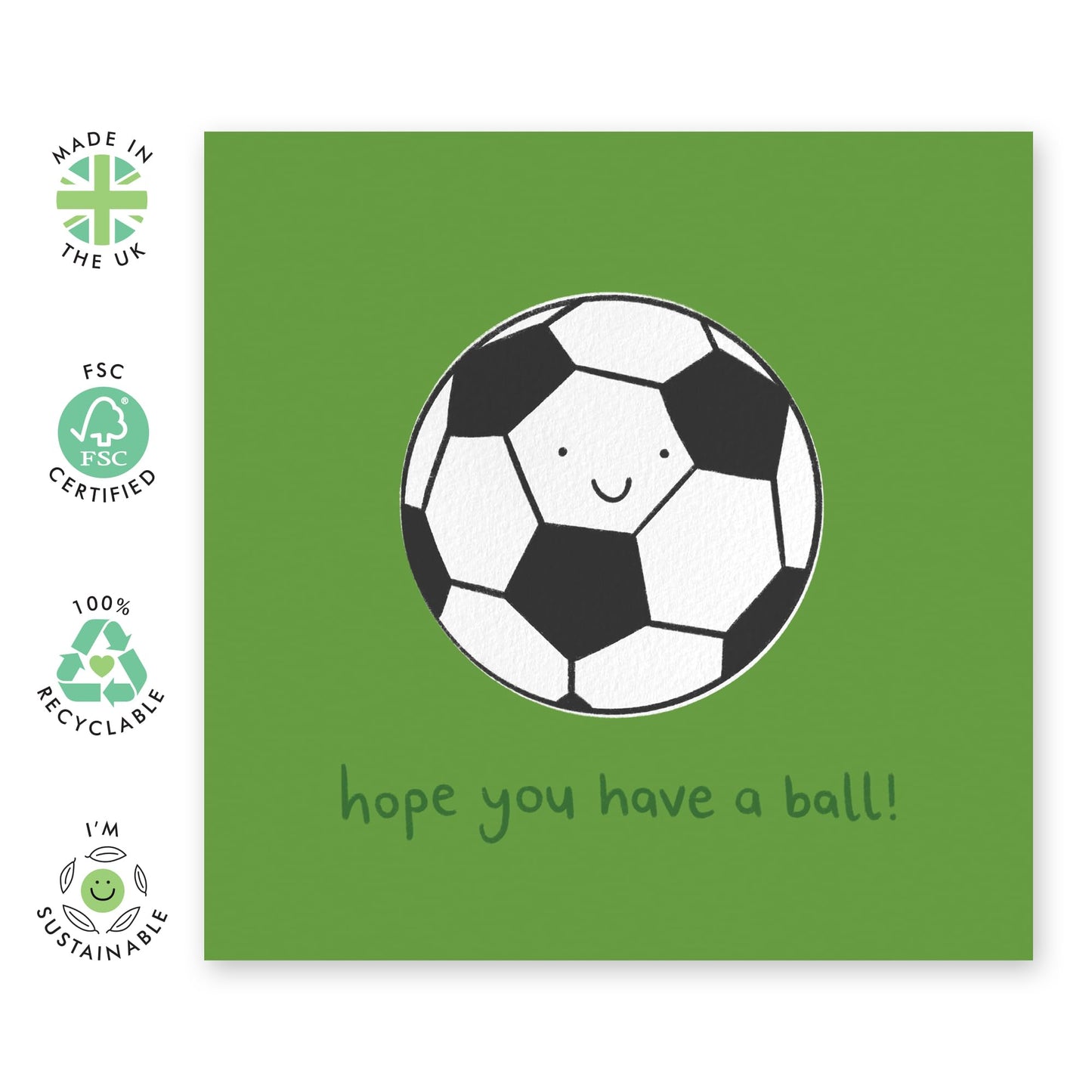 Good Luck Card - Hope You Have A Ball! - Best Of Luck, Break A Leg, You Can Do It Greeting Cards For Son Daughter Friends - Driving Test, Exam, Competition Gifts - Comes With Stickers By Central 23