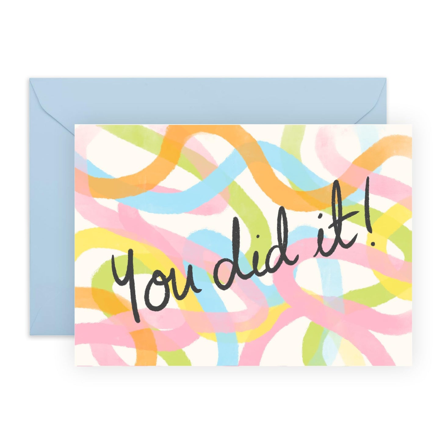 Congratulations Card - You Did It! Good Job! Well Done Greeting Card And Envelope - Congrats On Your New Home, Graduation, Promotion - Comes With Fun Stickers By Central 23