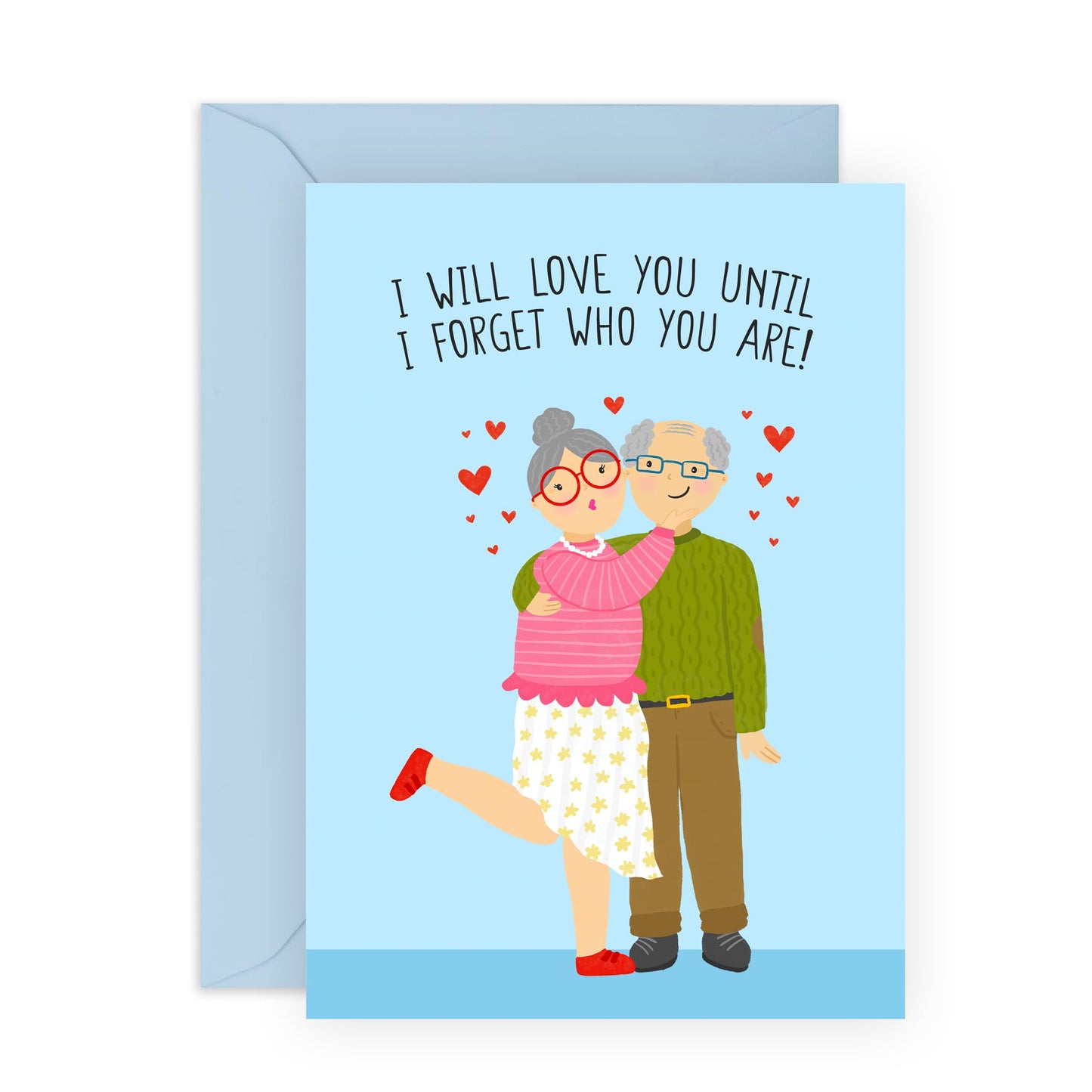 Romantic Anniversary Card - 'I Love You Til I Forget Oldies' - Gifts for Wife, Husband, Him, Her, Partner, Married Couples, Spouse, Mr, Mrs, Grandparents - Valentines Day - Comes with Fun Stickers
