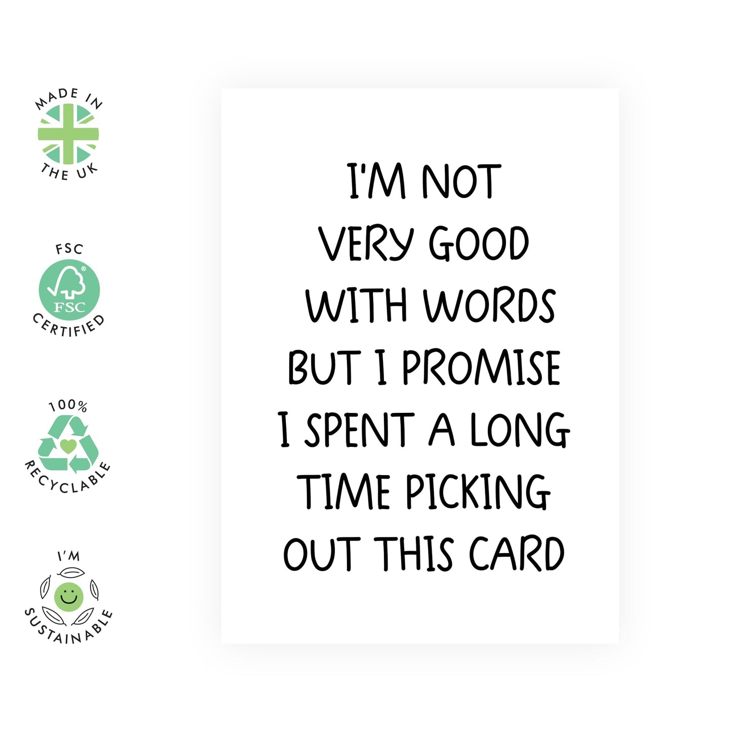Funny & Personalised Greeting Card - 'Picking Out This Card' - Gift for Close and Best Friends, Buddies, Mates, Girlfriends, Coworkers, BFFs, Family - This Card - Comes with Fun Stickers