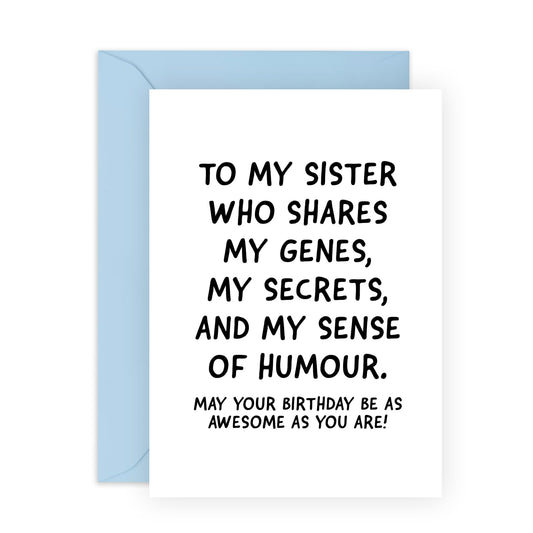 Birthday Card For Sister - Sweet Greeting Cards For Women Female - Happy Birthday Sister Card - Witty Heartfelt - Gifts For Her Comes With Fun Stickers And Envelopes By Central 23