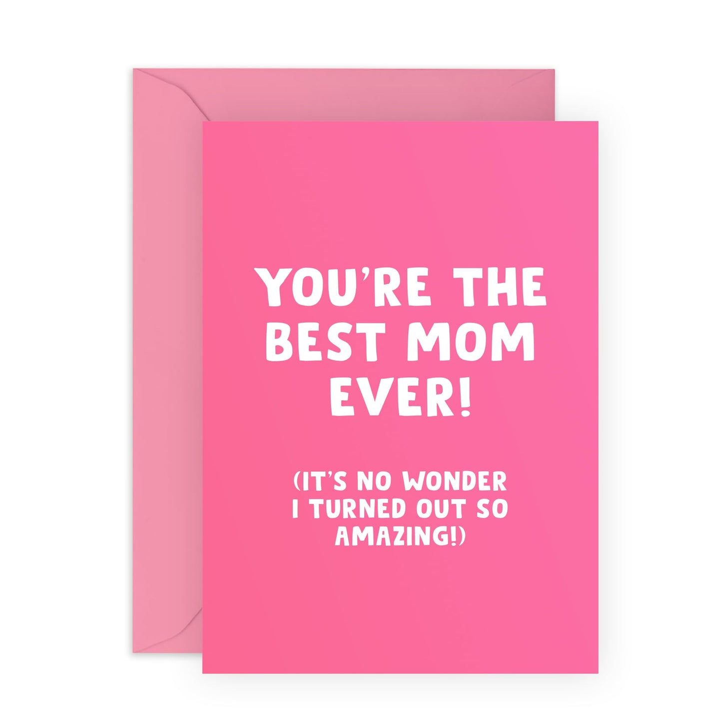 Happy Birthday Cards For Mum - You're The Best Mum Ever! - Funny Mother's Day Card For Her - Thank You Cards For Women Mama Mummy - I Love You Gifts From Daughter - Comes With Stickers By Central 23