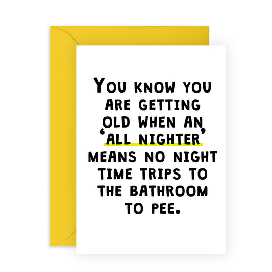 Dad Birthday Cards - You Know You Are Getting Old - Mum Birthday Card - Funny Gifts For Nana Grandad - Gifts For Husband Brother Uncle - Comes With Stickers - By Central 23