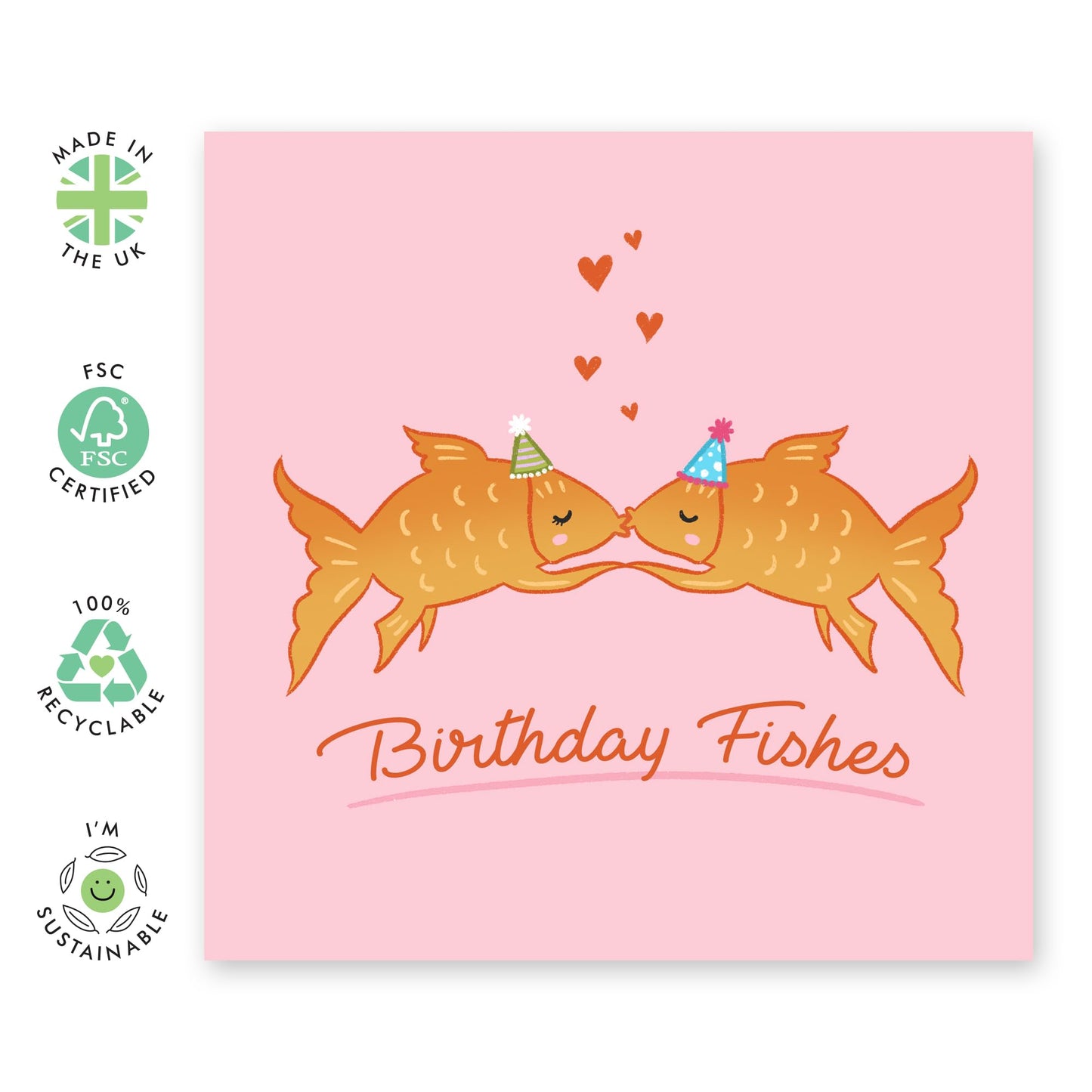 Funny Birthday Cards For Men Women - Birthday Fishes Goldfish - Girlfriend Birthday Card For Her - Funny Wife Birthday Cards - Cheeky Gifts For Her Him They - Comes With Cute Stickers By Central 23