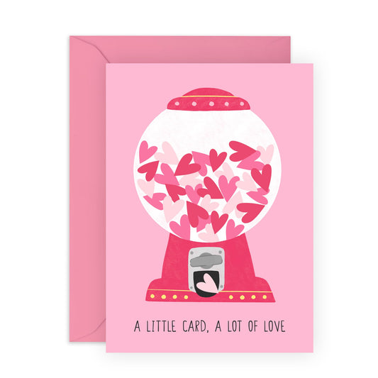 Anniversary Card For Couple - A Little Card A Lot Of Love - Romantic Valentines Card Husband Wife Partner Friend - Boyfriend Birthday Card - Gifts For Girlfriend - Comes With Stickers By Central 23