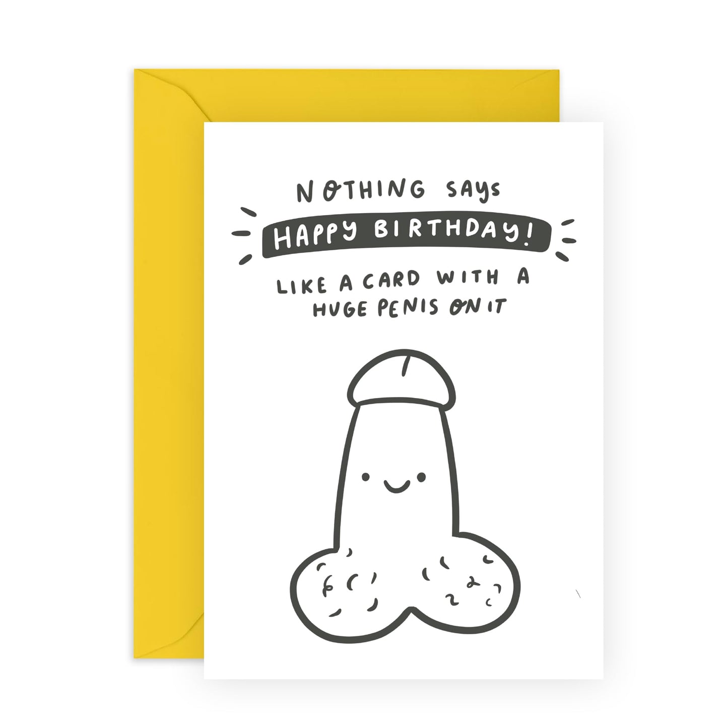 Funny Birthday Card - 'P*nis Card' - Gift for Besties, Best Friends, Colleagues, Coworkers, BFF, Cousin, Coworkers, Sis - Laughs on your Birthday - Comes with Fun Stickers