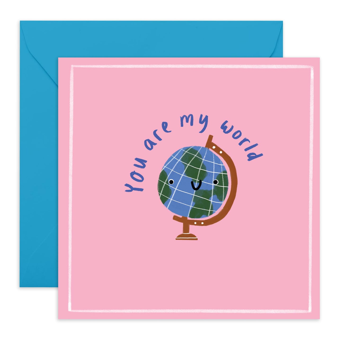 Happy Valentines Cards For Kids Classroom - 'you Are My World' - Thank You I Love You Appreciation Anniversary Card For Boyfriend Girlfriend - Love Gifts For Her Him - Comes With Cute Stickers