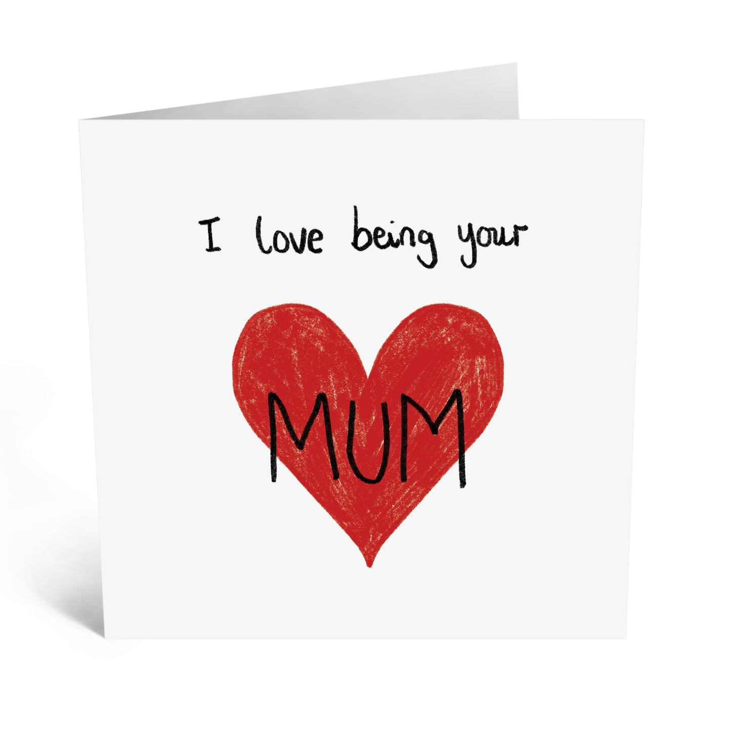 Heartfelt Greeting Card - 'LOVE BEING YOUR MUM' - Perfect for Celebrating and Cherishing All Lovely Mums Mummy's Mothers - Ideal for Showing Appreciation and Love - Comes With Stickers By Central 23