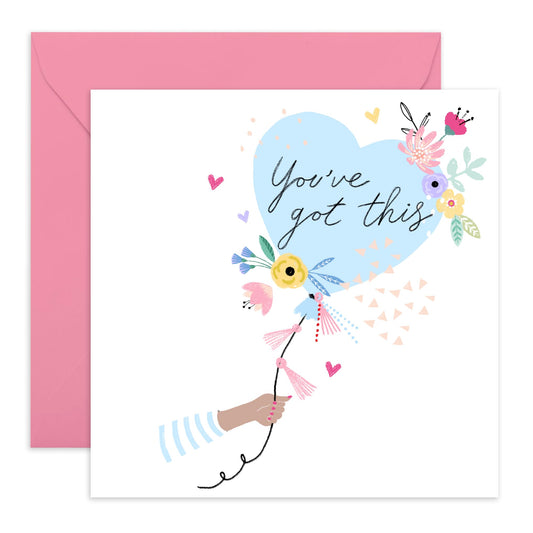 Leaving Cards Colleagues - You've Got This Balloon - New Job Card - Good Luck Card Colleague - Goodbye Cards - Congratulations New Job Card For Women Men - Comes With Fun Stickers By Central 23