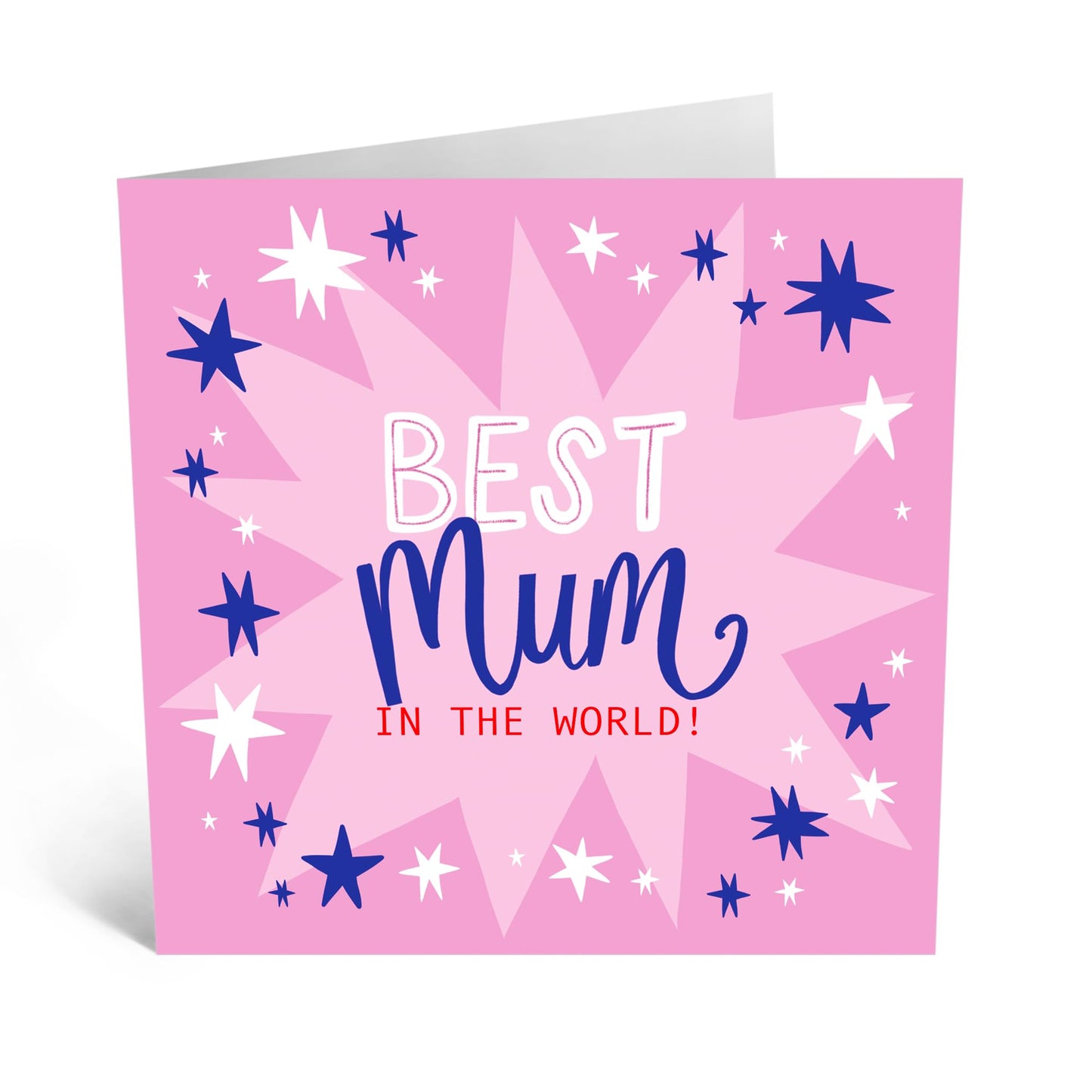 Heartfelt Card - 'BEST MUM IN THE WORLD' - For New Moms Mothers Day Card Moms Birthday From Daughter Son Husband - Appreciation Card - Perfect For Any Occasion - Comes With Stickers By Central 23