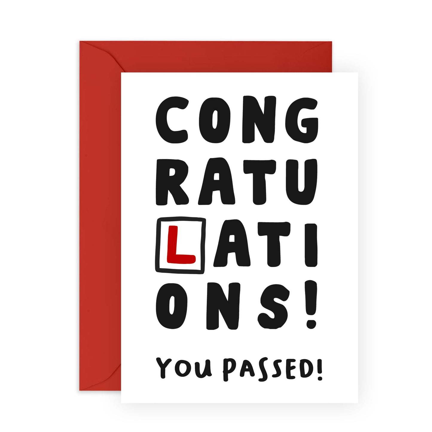 Congratulations Card for Passing The Driver's Test - 'Congratulations Driving' - Gift for Son, Daughter, Niece, BFF, Best Friend, Cousin, Family, Bestie, Sister, - Vroom - Comes with Fun Stickers