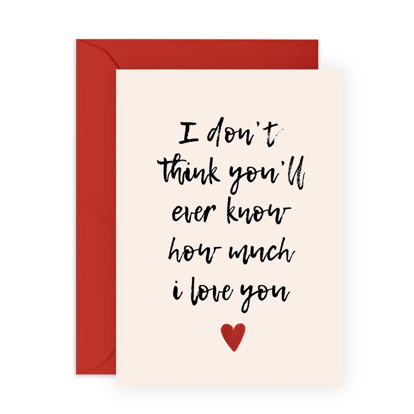 Romantic Anniversary Card For Boyfriend Girlfriend - How Much I Love You - Love Greeting Cards For Husband Wife - Valentine Cards For Him Her - Comes With Stickers - By Central 23