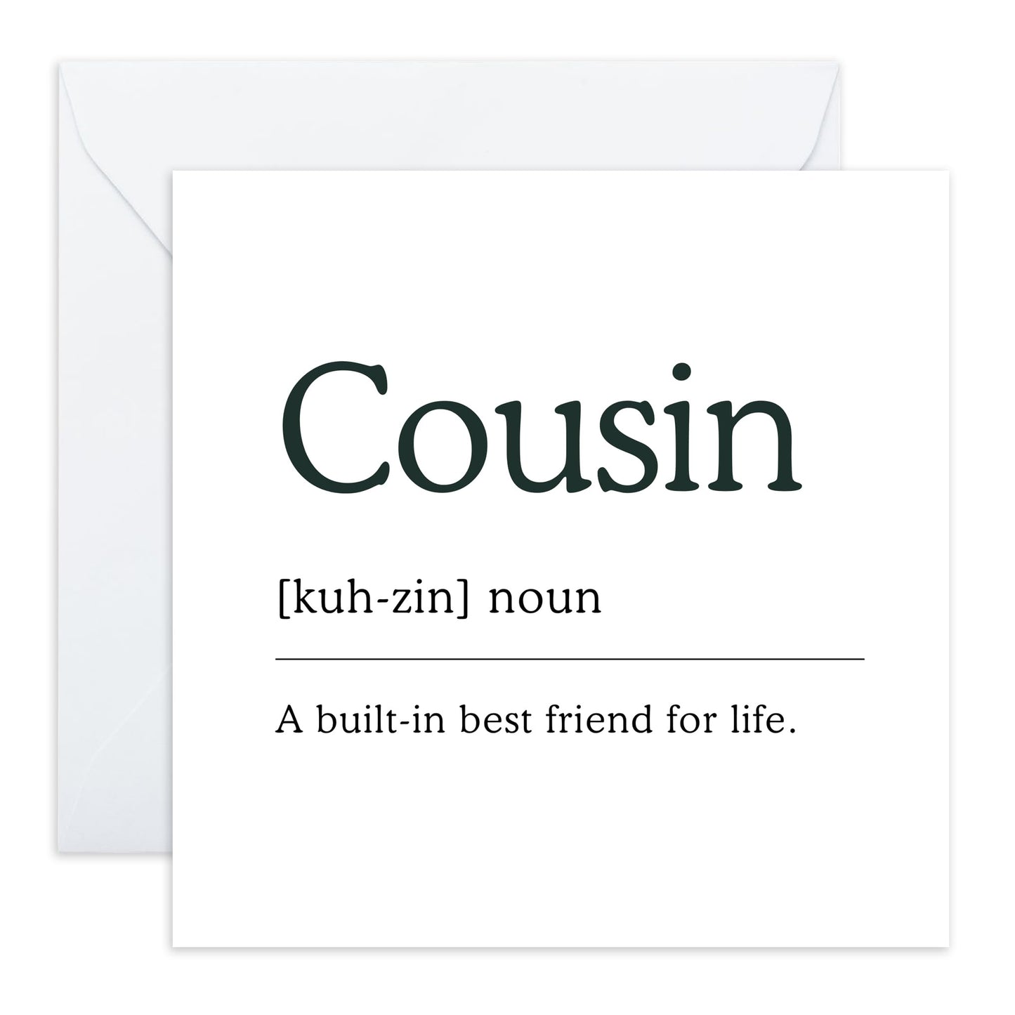 Cousin Birthday Card Female Male - Sweet Greeting Cards For Men Women - Thank You, You Are The Best, Appreciation Cards For Cousins - Gifts For Him Her - Comes With Cute Stickers By Central 23
