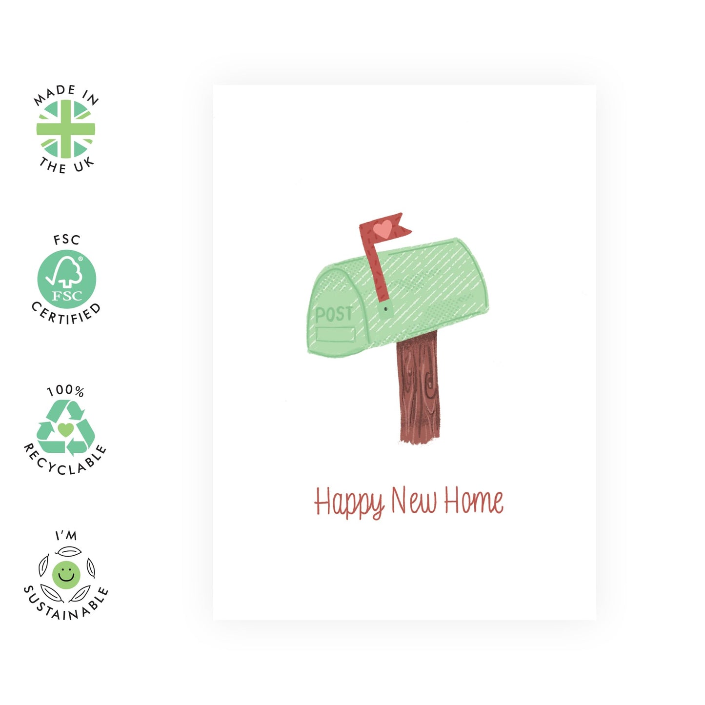 Heartfelt Housewarming Congratulations Card - 'HAPPY NEW HOME' Perfect For Your Friends Family And Loved Ones - Ideal For New Homeowners - Housewarming Gifts - Comes With Stickers By Central 23