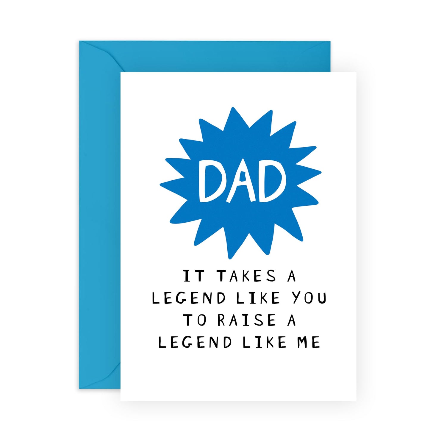 Dad Birthday Card From Son - Dad A Legend Like You - Sassy Father's Day Card From Daughter - Thank You Gifts For Him Papa Men Daddy Fathers - Comes With Stickers By Central 23