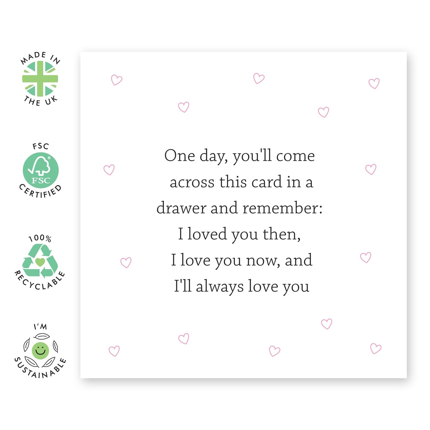 Wedding Anniversary Card For Husband Wife - One Day You'll Come Across This In A Drawer - Valentines Card For Girlfriend Boyfriend - Anniversary Card Him Her - Comes With Fun Stickers By Central 23