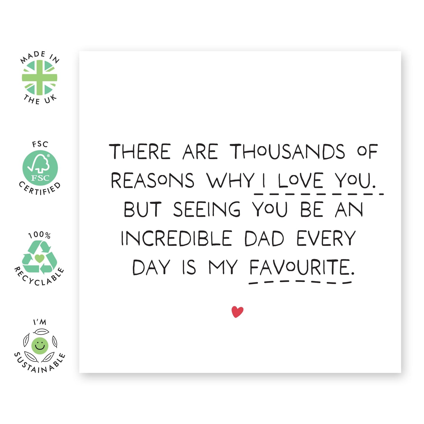 Greeting Card - 'AMAZING DAD EVERYDAY' - Perfect for Celebrating Dad’s Daily Awesomeness - Ideal for Father’s Day or Any Day - Adds a Touch of Appreciation - Comes With Stickers By Central 23