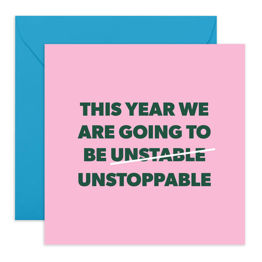 Female Birthday Cards For Her - This Year We Are Going To Be Unstable - Pretty Birthday Card For Mum Nana Wife - Friend Birthday Gifts - Ladies Birthday Card - Comes With Fun Stickers By Central 23
