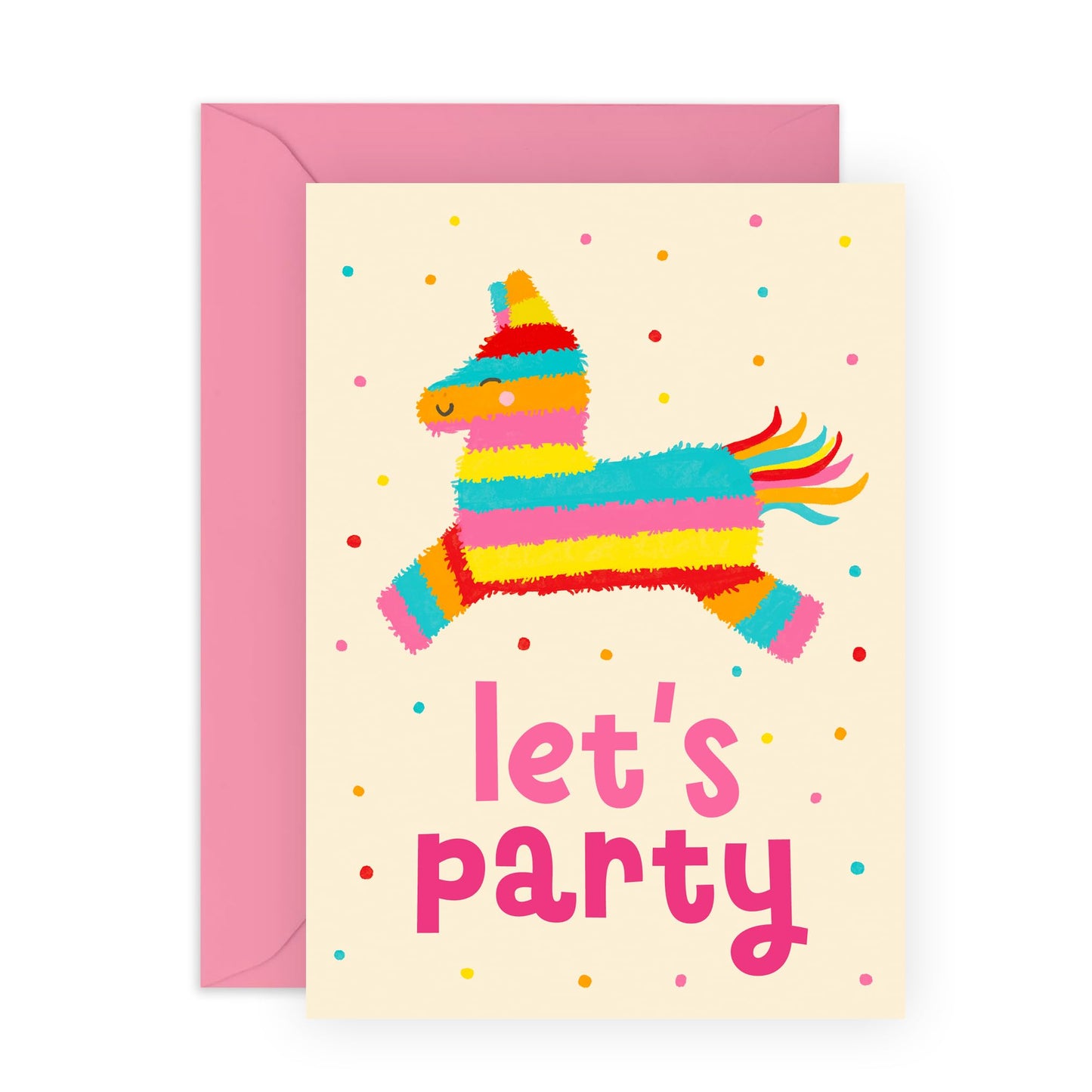 Goddaughter Birthday Cards - Pinata Lets Party - Cute Birthday Card For Her - Sweet Gifts For Daughter - Boys Girls - For Friends - Comes With Fun Stickers - By Central 23