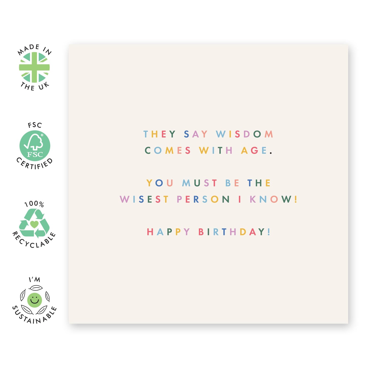 Birthday Card For Him Her - They Say Wisdom Comes With Age - Rude Birthday Cards For Men Women - Gifts For Friend Bestfriend - From Friend Bff - Comes With Stickers By Central 23