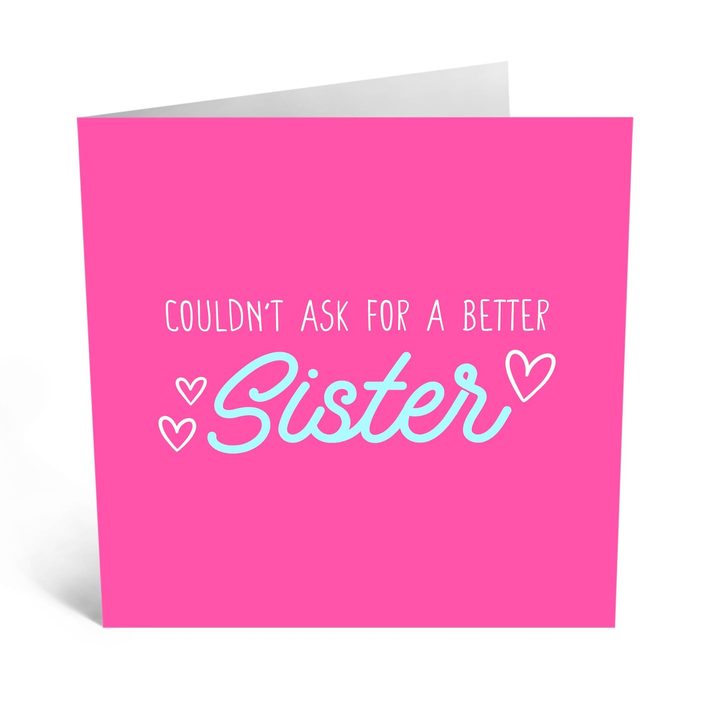 Heartfelt Greeting Card - Better Sister - Perfect for Expressing Love with a Charming Design - Ideal to Celebrate Your Amazing Sister on Any Occasion - Comes With Stickers By Central 23