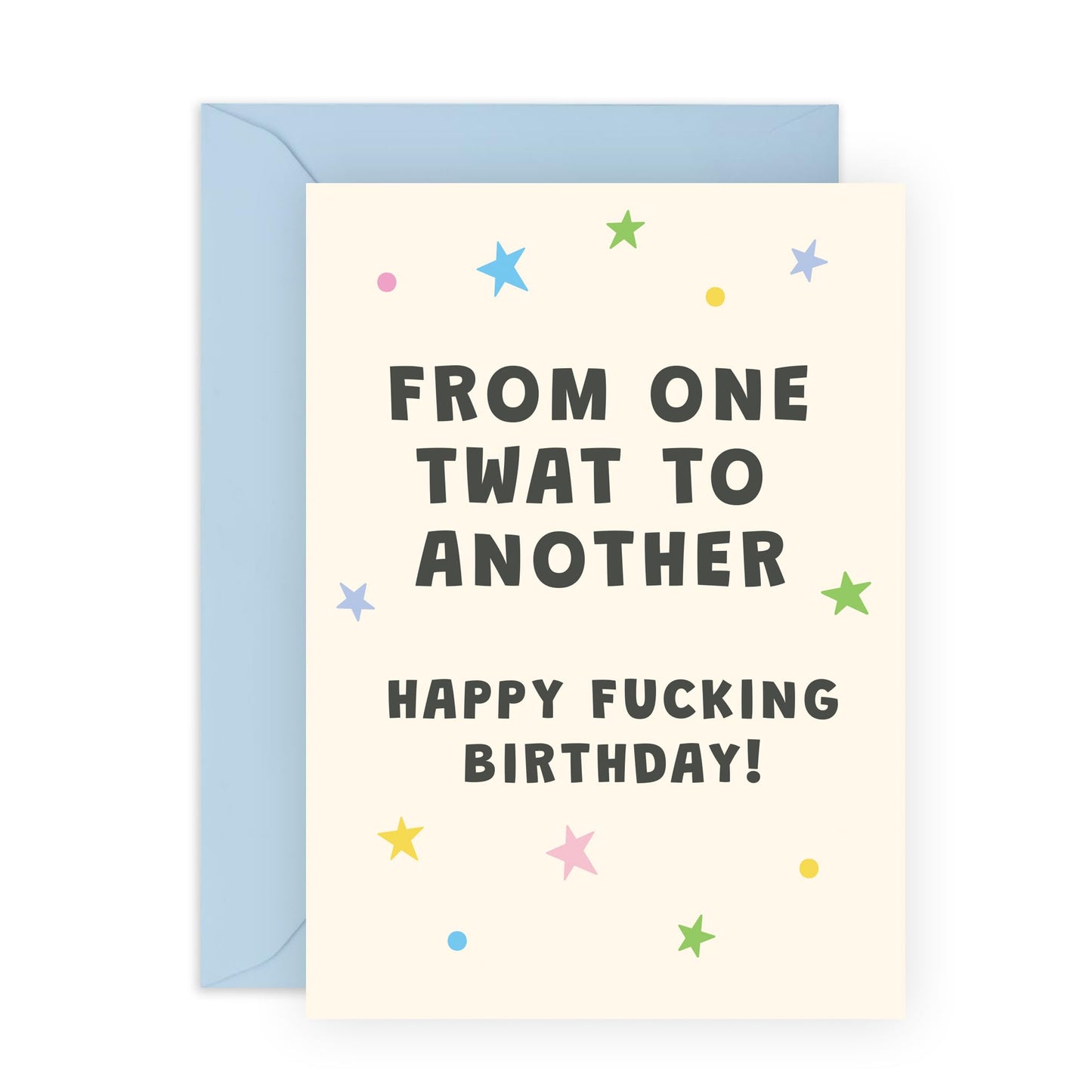 Best Friend Birthday Card Funny - From One Twat To Another - Friend Birthday Cards For Women - Sassy Gifts For Her Daughter Female Friend Mom Aunt - Comes With Cute Stickers By Central 23