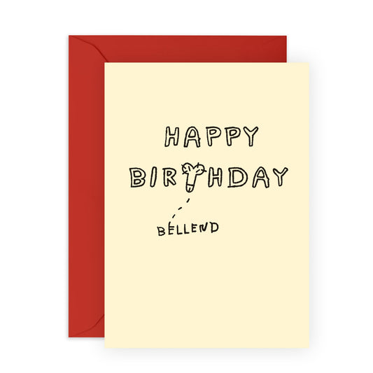 Funny Birthday Cards For Men - Hbd Bellend - Cheeky Greeting Cards For Him - Rude Birthday Card For Husband Boyfriend Best Friend - Gifts For Friends - Comes With Fun Stickers By Central 23