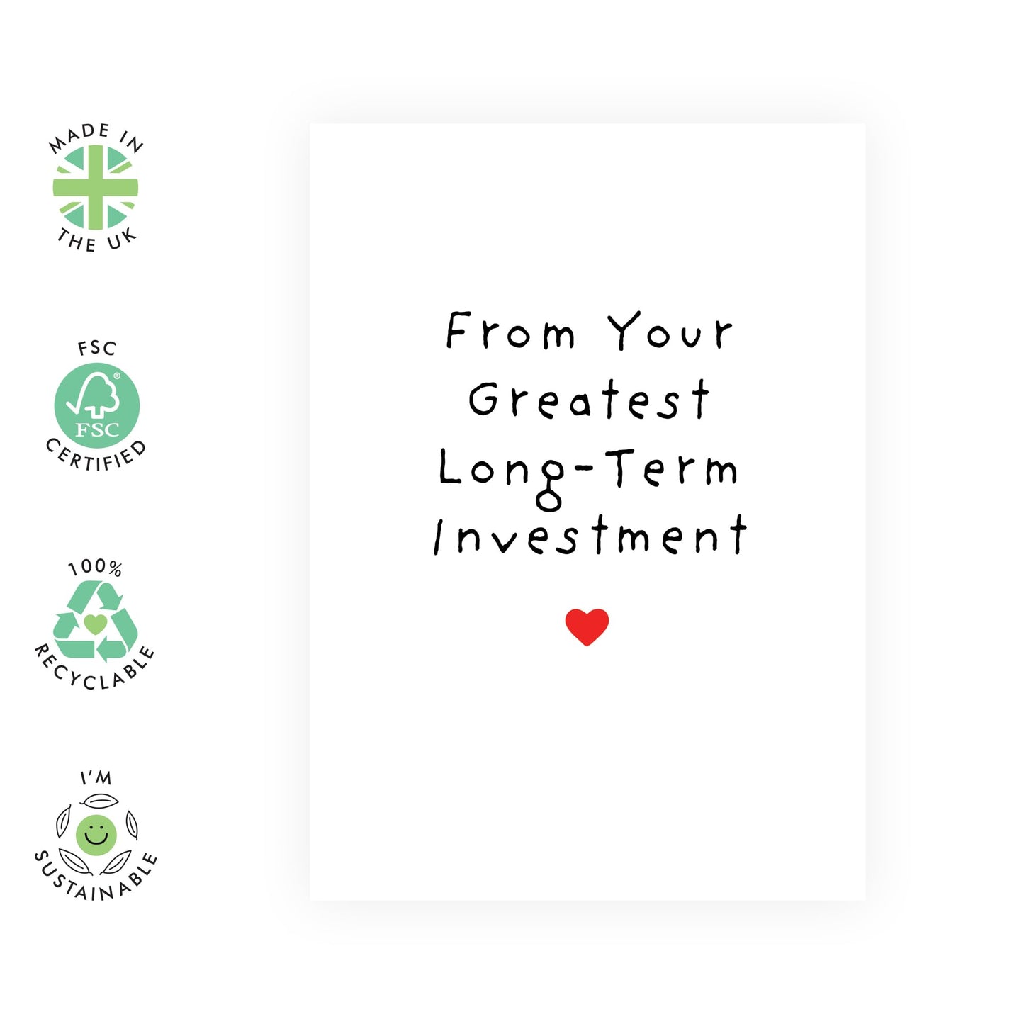 Happy Birthday Cards For Mum Dad - Long Term Investment - Greeting Cards For Mother's Day Or Father's Day - Cheeky Gifts For Parents - Comes With Stickers - By Central 23