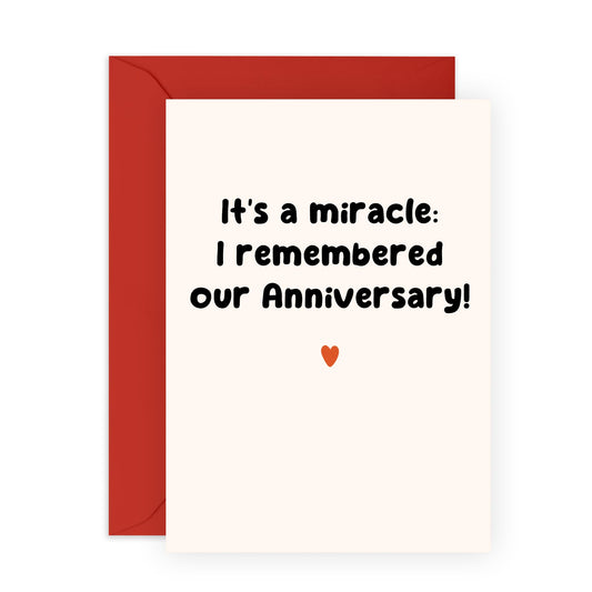Wife Anniversary Card - Remembered Our Anniversary - Funny Anniversary Cards For Girlfriend - Cheeky Greeting Cards For Women - Comes With Stickers - Blank Inside - By Central 23