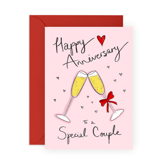 Greeting Card - 'ANNIVERSARY SPECIAL COUPLE' - Perfect for Celebrating Your Unique Bond and Milestone - Ideal for Adding a Touch of Appreciation to Your Special Day - Comes With Stickers By Central 23