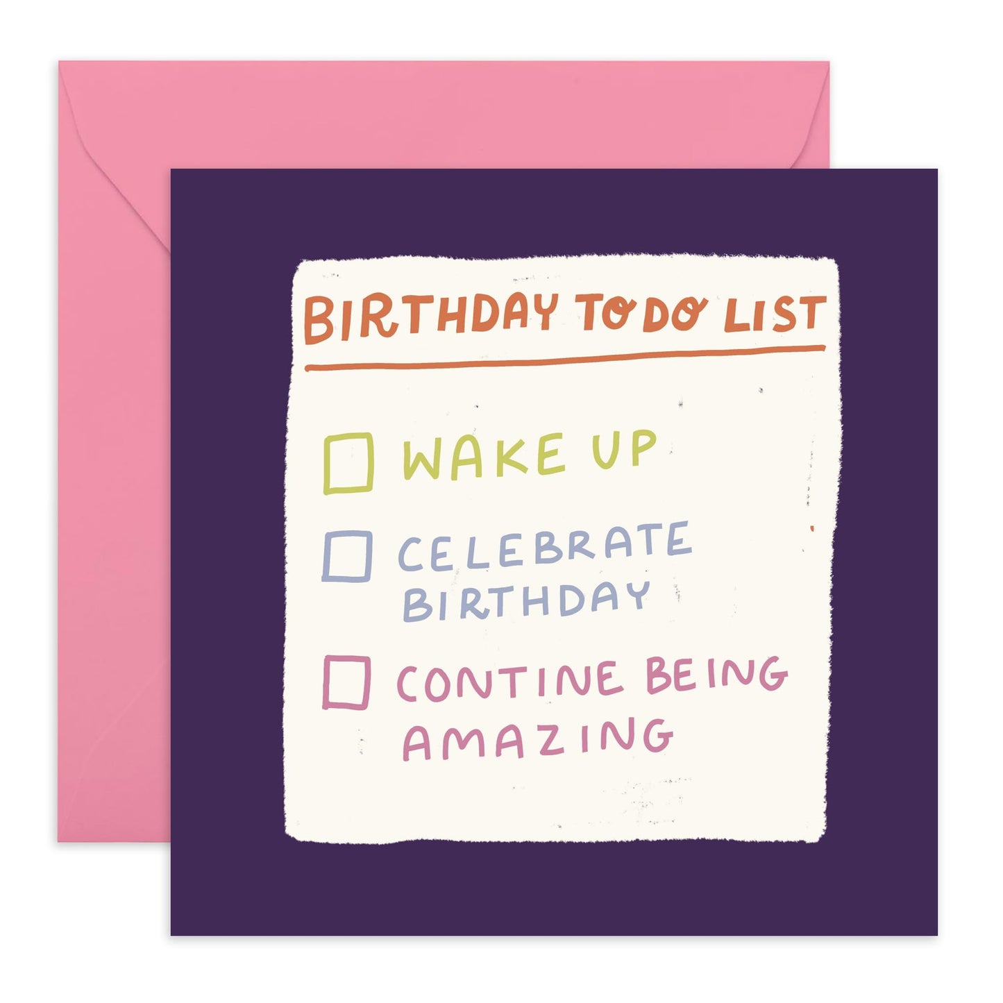 Checklist Birthday Card on Aging - 'Birthday To Do List' - Gifts for Best & Close Friends, Sisters, Sis, Gal , Her, Bruv, Mate, Colleague - Be Amazing - Comes with Fun Stickers
