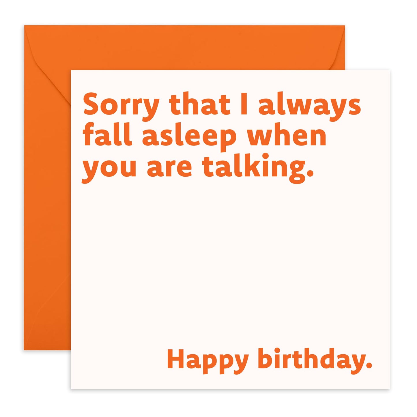 Funny Birthday Card - 'Always Fall Asleep' - Gifts for Bestie, Best Friend, Partner, Sister, Brother, Colleague, Co-worker, Auntie, Uncle, Bruv - Boring - Comes with Fun Stickers
