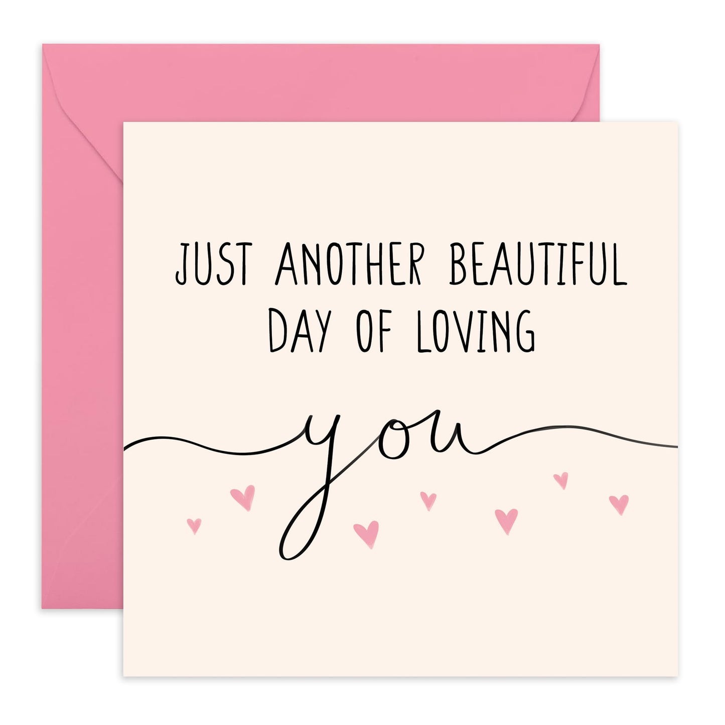 Greeting Card - 'BEAUTIFUL DAY OF LOVING YOU' - Perfect for Celebrating Your Special Bond & Cherished Muments - Ideal for Expressing Deep Affection on Any Occasion - Comes With Stickers By Central 23