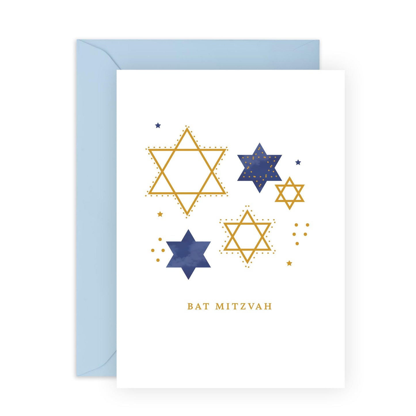 Greeting Card for 18 Years Old -'Bat Mitzvah Stars' - Gifts for Sister, Daughter, Cousin, Niece, Friend, Ladies, Women, Female, Her - 18th - Comes with Fun Stickers