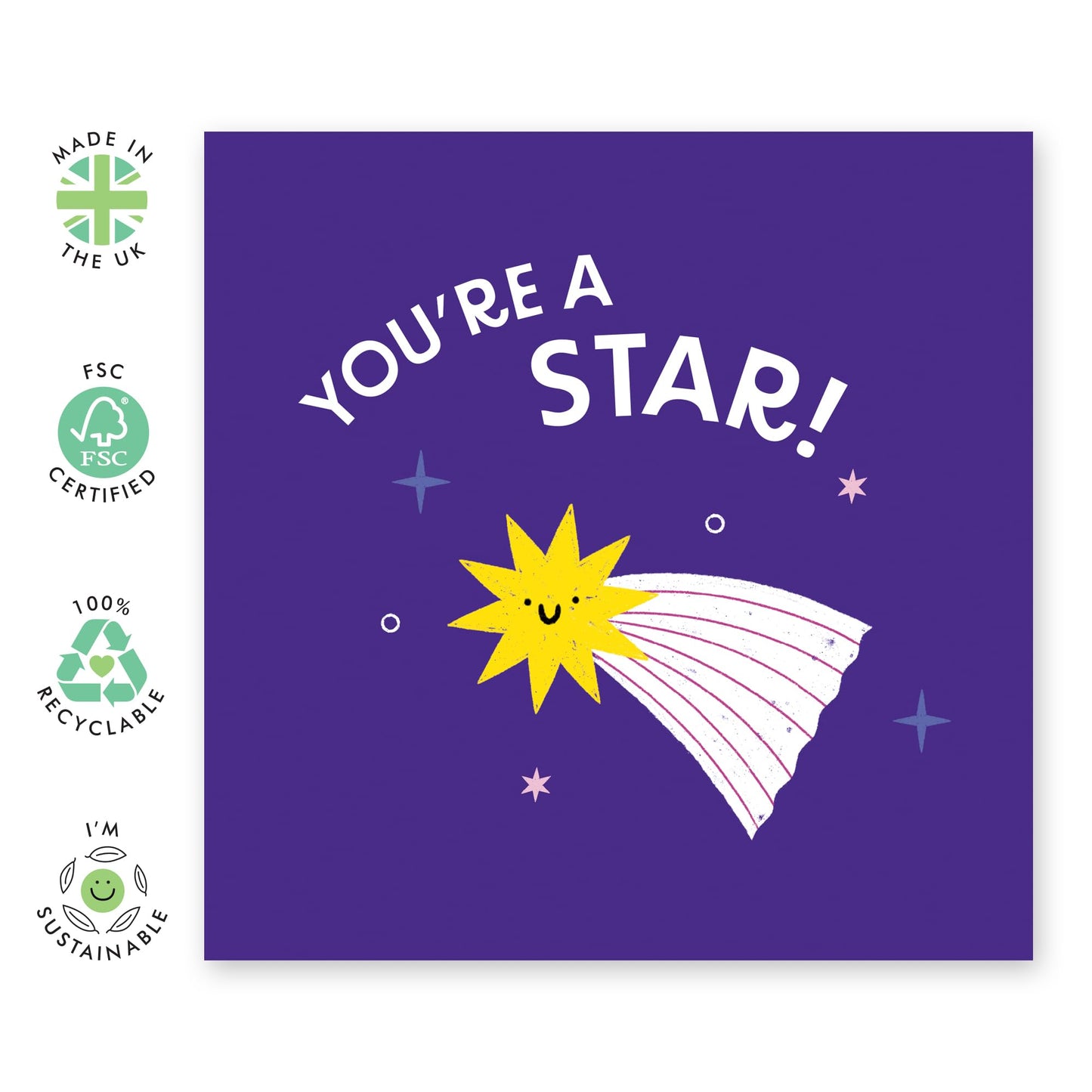 You Are Loved Cards - Congratulations Card - You're A Star - Good Job - Graduation - Celebration Cards For Women - Gifts For Her Best Friends Sister - Comes With Fun Stickers By Central 23