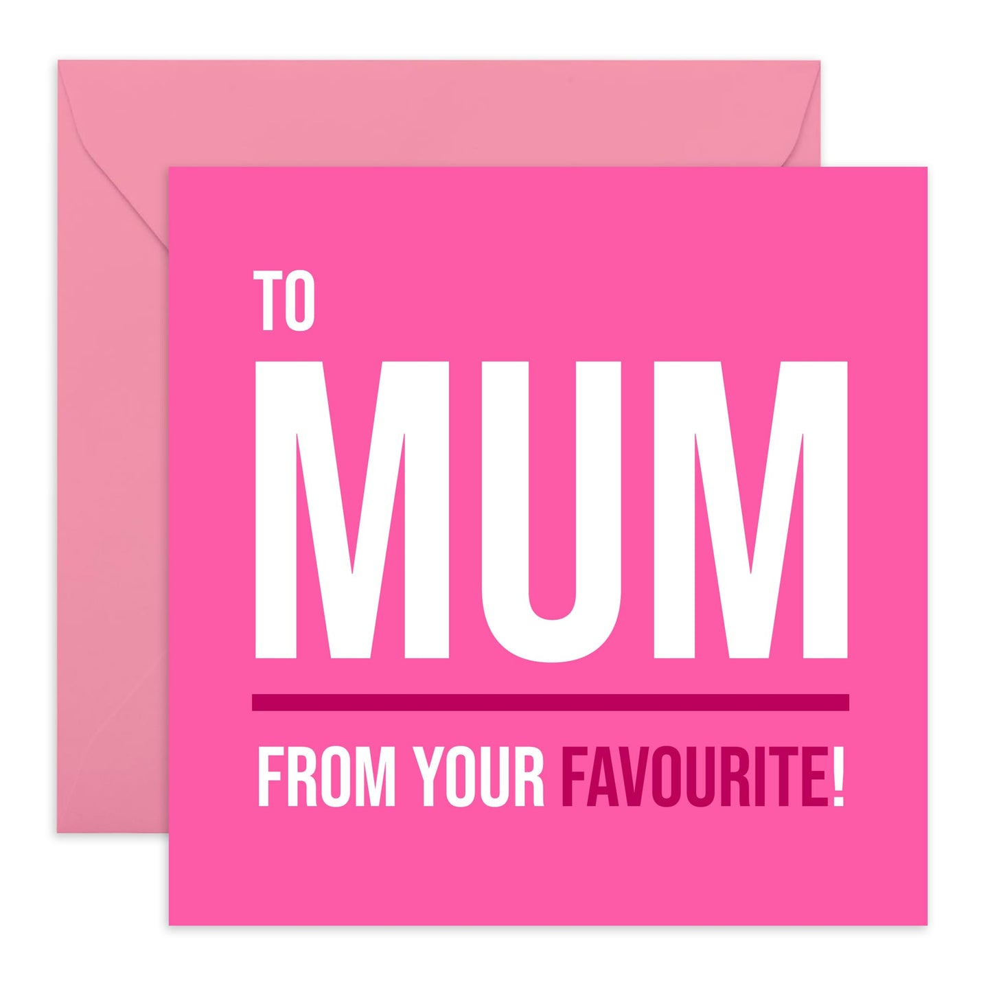 Funny Birthday Cards For Mothers - From Your Favourite - Hilarious Mothers Day Card Gift for Mum, Her, Mummy, Mama, Ma From Daughter Son - Greetings from your Favourite Child -Comes With Fun Stickers
