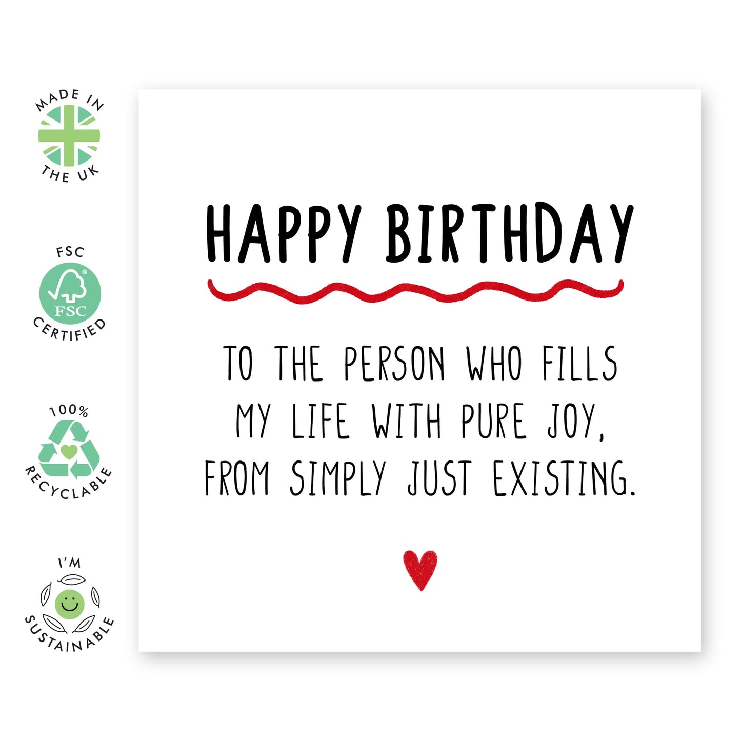 Boyfriend Birthday Card - Heartfelt Words For Couple - Sweet Birthday Cards For Girlfriend - Gifts For Men Women Husband Wife Partner- Comes With Fun Stickers - By Central 23