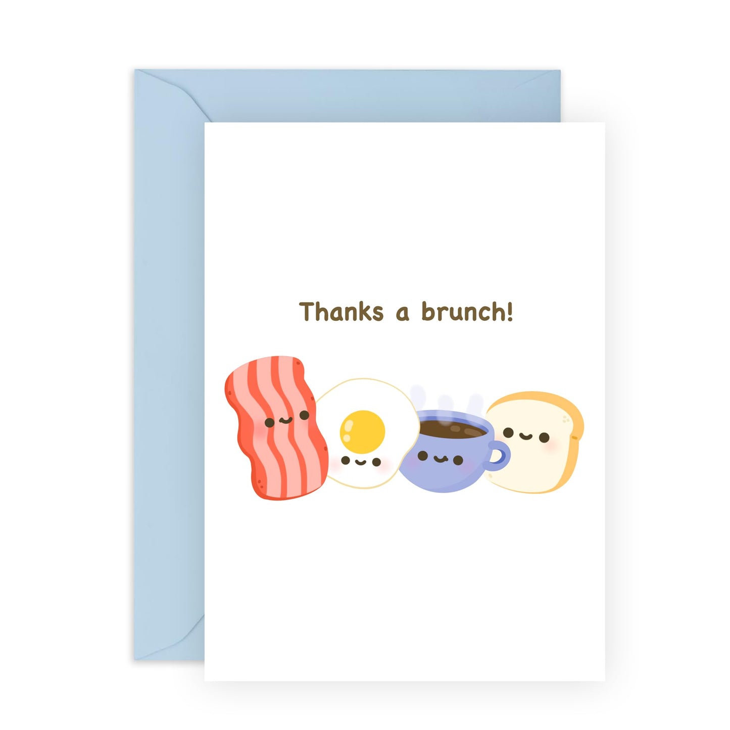 Mum Birthday Card - Thanks A Brunch - Pun - Dad Gifts From Daughter Or Son - Funny Thank You Cards For Men Women - For Him Her - Comes With Stickers - By Central 23